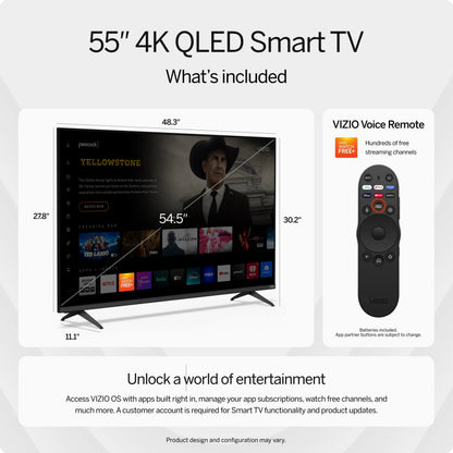 55" Class Quantum 4K QLED HDR Smart TV (M55Q6-L4)